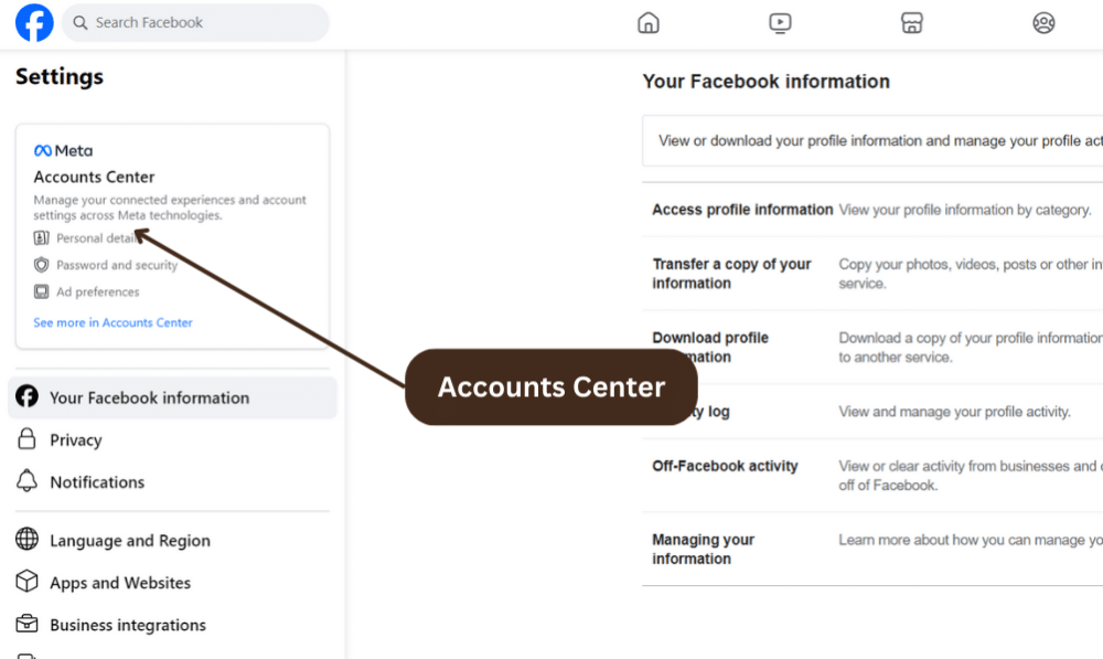 How to Change Your Name on Facebook Accounts Center