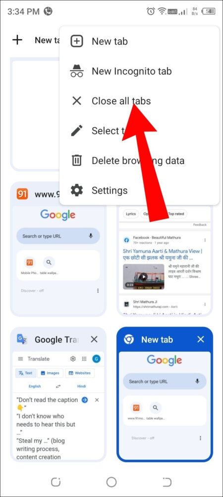 Close All Unused Tabs