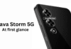First look of Lava Storm 5G in Black
