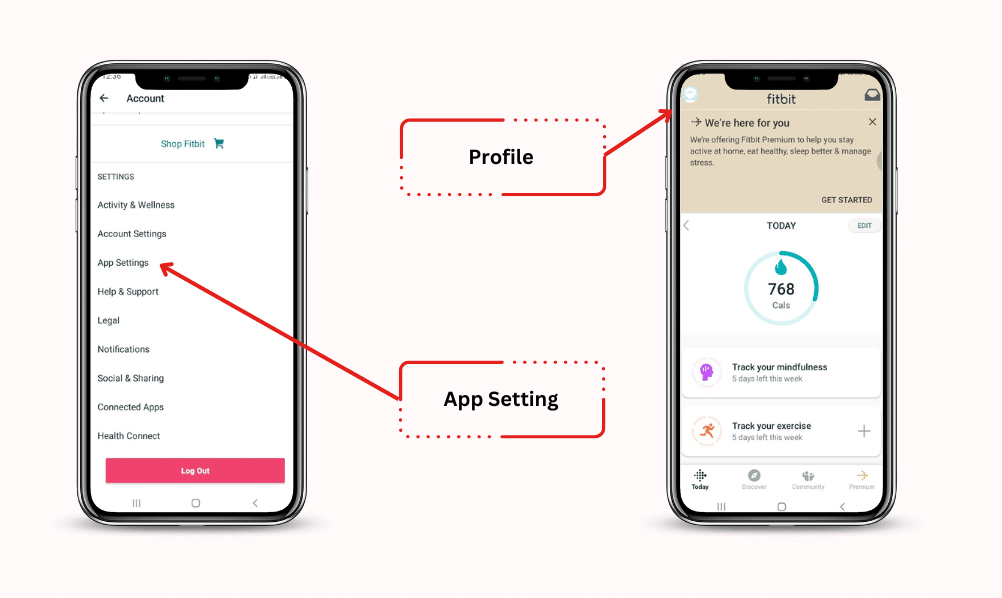 Fitbit versa 2 app setting
