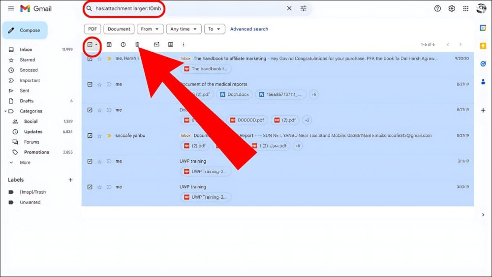 How To Clear Gmail Storage