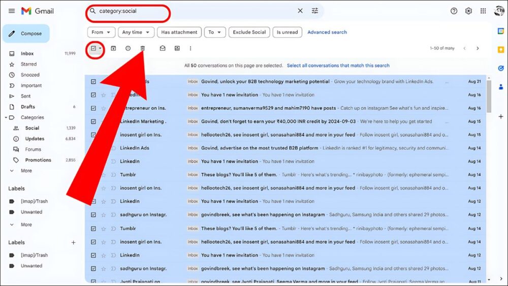 How To Clear Gmail Storage