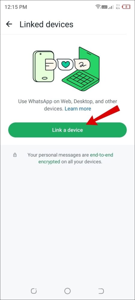 how to make WhatsApp video call on laptop: Step 4