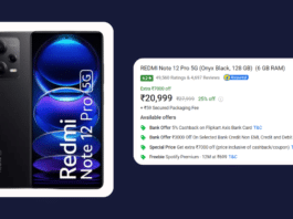 Redmi Note 12 Pro 5G Price on Flipkart