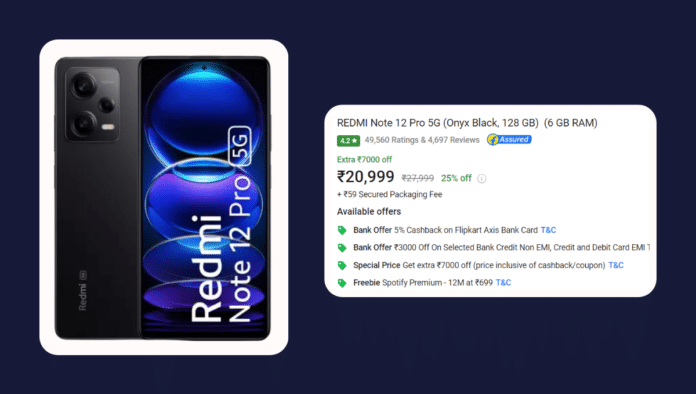 Redmi Note 12 Pro 5G Price on Flipkart