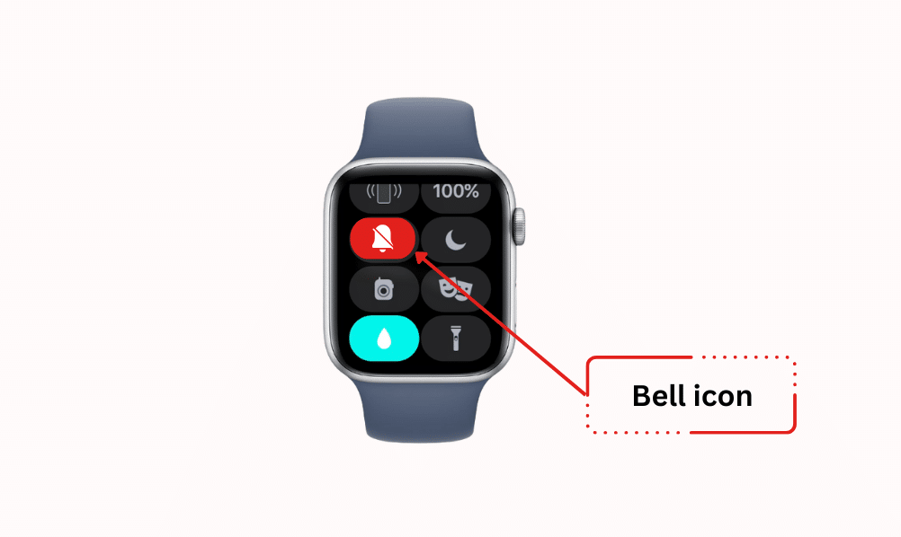 Bell icon on online apple watch