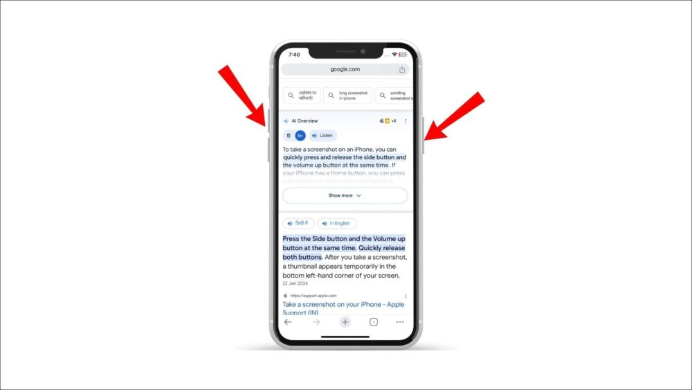 how to take full page screenshot on iPhone